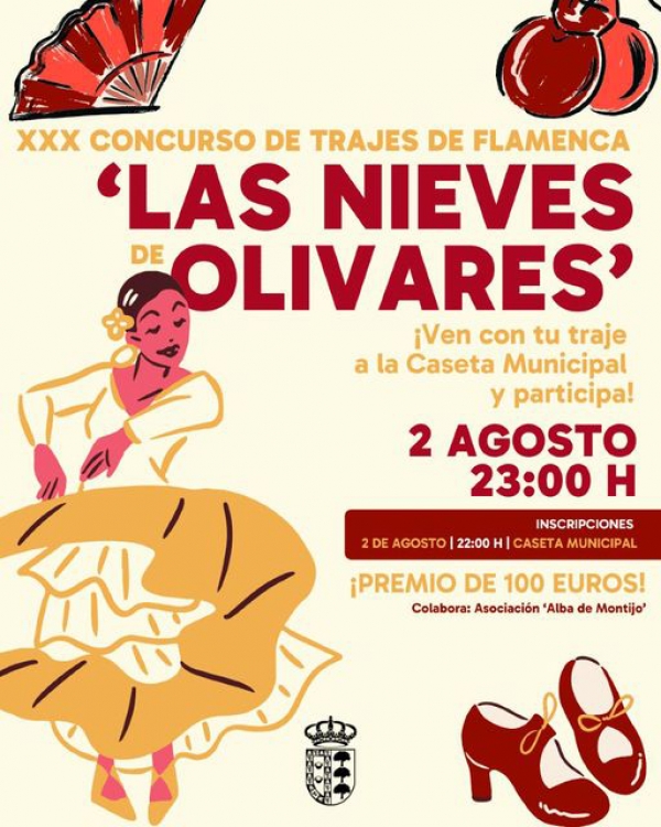 El Concurso de trajes de flamenca 'Las Nieves de Olivares' cumple 30 a&ntilde;os