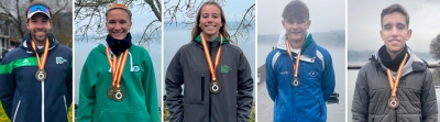 Los remeros tomare&ntilde;os consiguen un resultado hist&oacute;rico: Javier Garc&iacute;a Ord&oacute;&ntilde;ez y &Aacute;ngela Borreguero, tricampeones de Espa&ntilde;a, e In&eacute;s Izquierdo, Oro y Plata