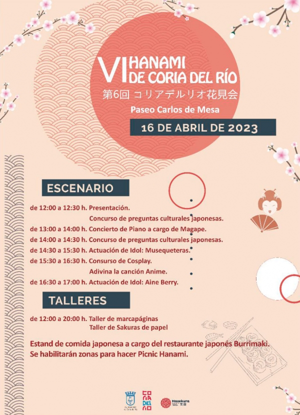 Coria del R&iacute;o celebra este domingo la tradici&oacute;n japonesa del Hanami por la floraci&oacute;n del cerezo