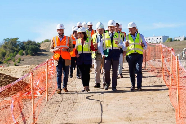La Junta acelera en las obras del carril BUS-VAO del Aljarafe Norte, que alcanza el 65% de ejecuci&oacute;n