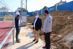 Comienza la construcci&oacute;n de la  nueva grada del Estadio Nuevo San Jos&eacute; de Gines