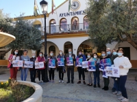 Bormujos se pinta de violeta en la lucha contra la violencia de g&eacute;nero