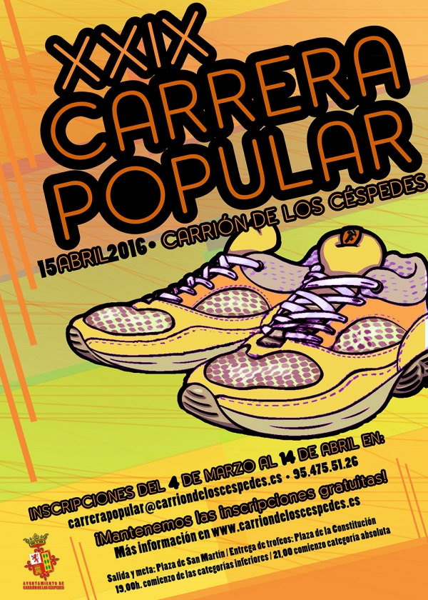 Carri&oacute;n organiza su vigesimonovena carrera popular nocturna