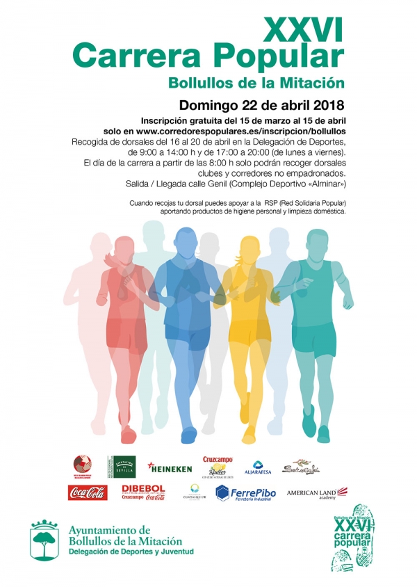 Abren el plazo para apuntarse de voluntario en la XXVI Carrera Popular de Bollullos