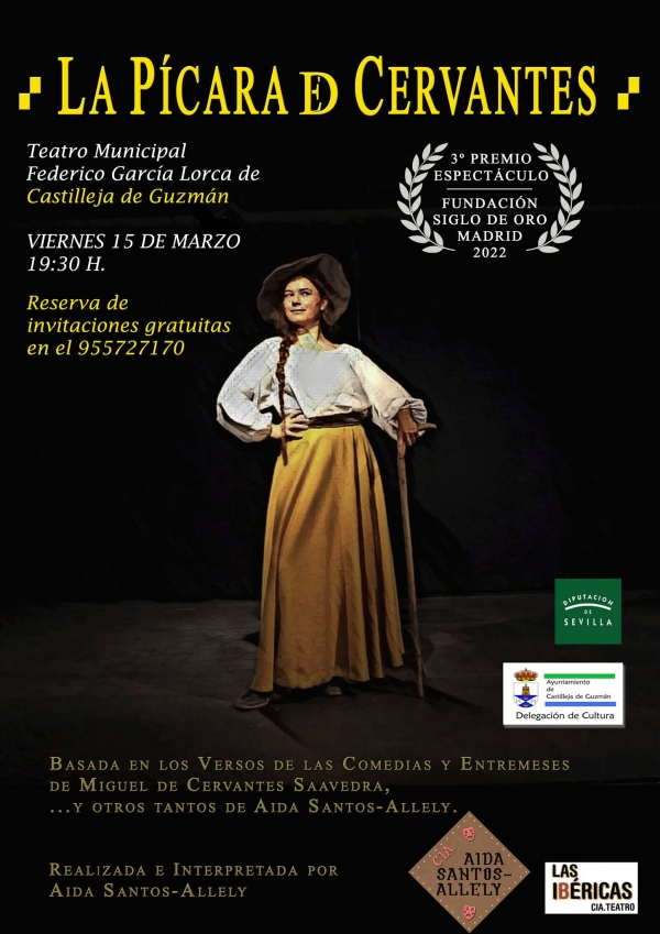 "La P&iacute;cara de Cervantes" llega al Teatro Municipal de Castilleja de Guzm&aacute;n