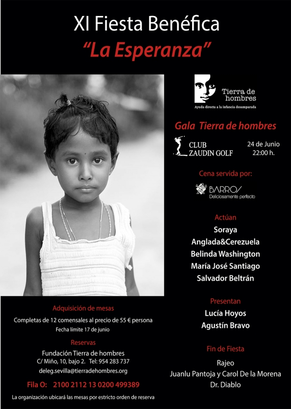 Tierra de hombres celebra la  XI edici&oacute;n de la "Fiesta de la Esperanza" para ayudar a la infancia m&aacute;s necesitada