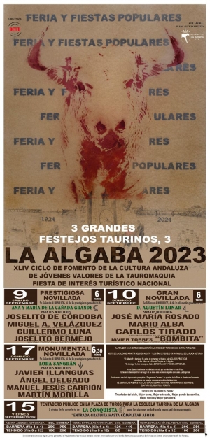 La feria de La Algaba contar&aacute; con tres encierros taurinos, 'toros de fuego' y capeas populares