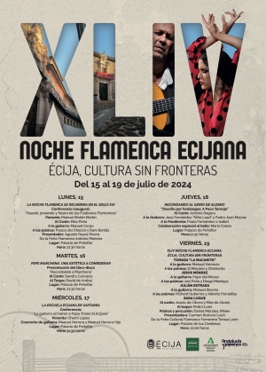 El lunes arranca la XLIV Noche Flamenca Ecijana con la apuesta por un festival sin fronteras