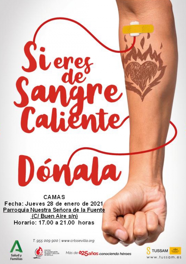 Campa&ntilde;a de donaci&oacute;n de sangre este jueves en Camas