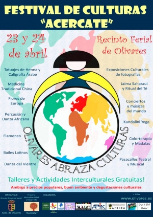 El recinto ferial de Olivares acoger&aacute; los d&iacute;as 23 y 24 de abril el primer Festival de Culturas "Ac&eacute;rcate"