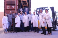 Un nuevo contenedor con ayuda humanitaria parte desde el Hospital San Juan de Dios del Aljarafe hacia a &Aacute;frica
