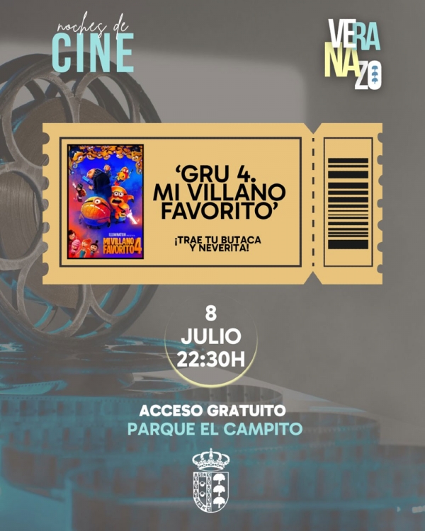 El Cine de Verano llega a Olivares con la proyecci&oacute;n de &lsquo;Gru 4. Mi villano favorito&rsquo;