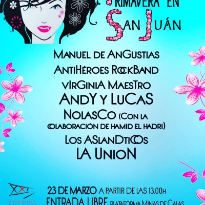 San Juan dar&aacute; la bienvenida a la primavera con un macro concierto el s&aacute;bado 23 de marzo en la plataforma