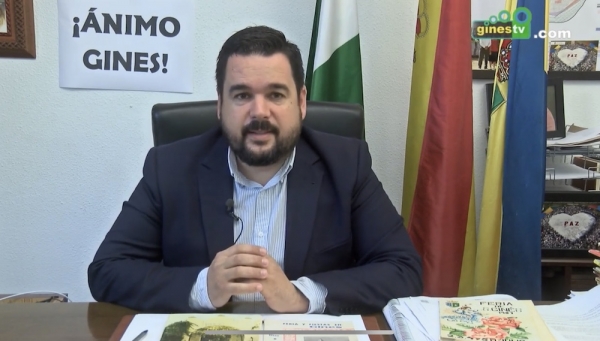El Alcalde de Gines completa 100 d&iacute;as consecutivos informando sobre la pandemia a trav&eacute;s de un v&iacute;deo diario