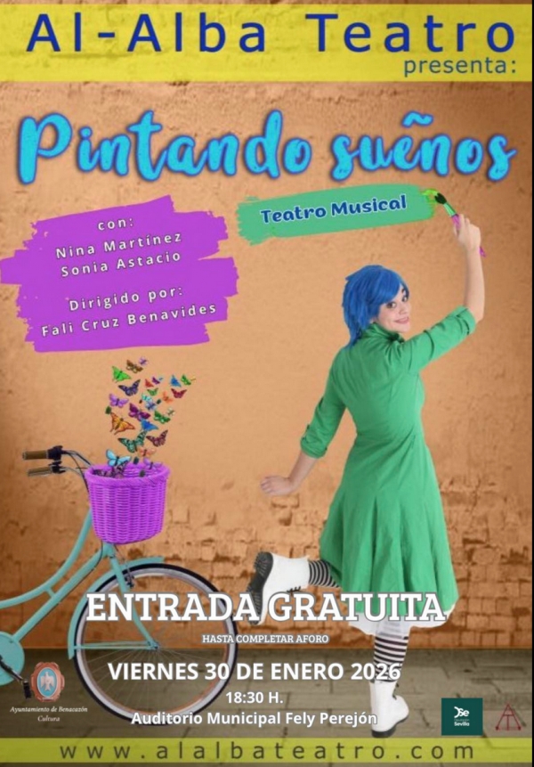 Benacaz&oacute;n acoge una tarde de teatro infantil con la obra &ldquo;Pintando Sue&ntilde;os&rdquo;