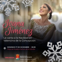 Joana Jim&eacute;nez canta a la Navidad el domingo 17 de diciembre en Valencina