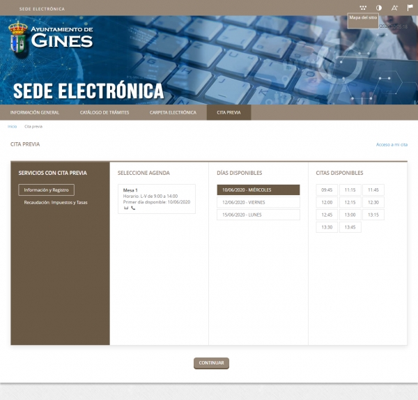 El Ayuntamiento de Gines pone en marcha un sistema de cita previa para atender a la ciudadan&iacute;a