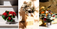 Blanco Azahar prepara centros florales como souvenir para que los turistas puedan llevar un trocito de Sevilla como recuerdo