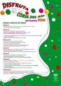 Atracciones, cuca&ntilde;as y trajes de flamenca para un septiembre diferente en Coria del R&iacute;o