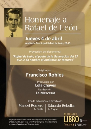 Ma&ntilde;ana se estrena el documental "Rafael de Le&oacute;n" en el Auditorio de Tomares