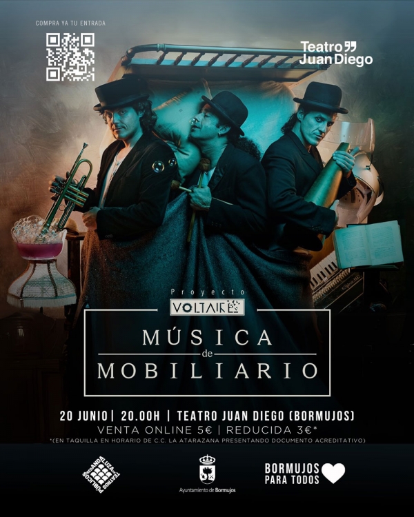 Llega a Bormujos &ldquo;PROYECTO VOLTAIRE &ndash; M&uacute;sica de Mobiliario&rdquo;, una experiencia esc&eacute;nico-musical &uacute;nica