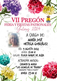 Mar&iacute;a Jos&eacute; Ortega Gonz&aacute;lez, pregonera de la Feria y Fiestas Patronales de Gelves 2024