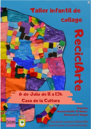 Almensilla celebra un taller Infantil de Collage el d&iacute;a 6 de julio