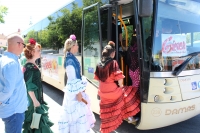 El servicio especial de autobuses  entre Gines y la Feria deja una nueva cifra r&eacute;cord en 2023 con m&aacute;s de 22.000 usuarios